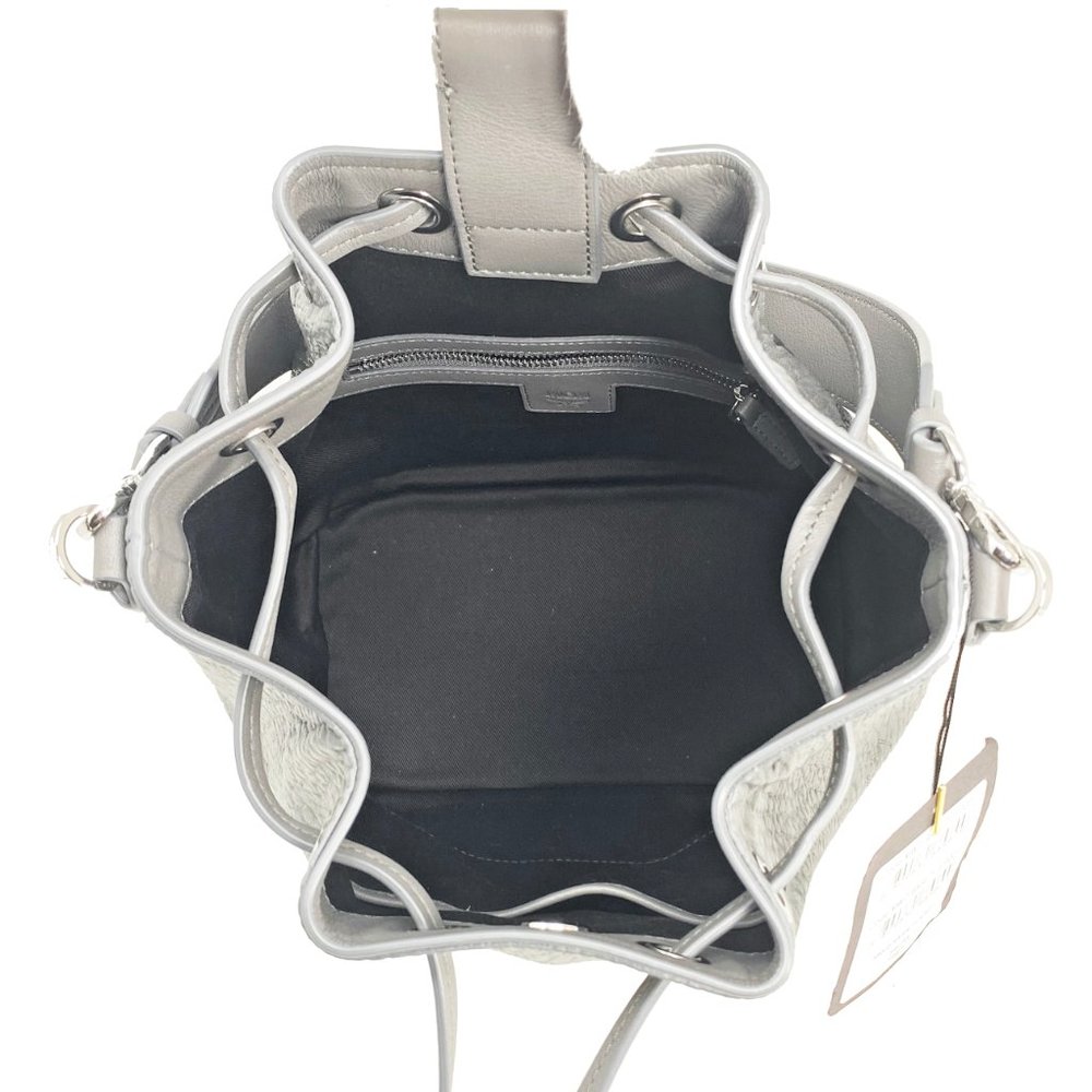 MCM Small Drawstring Visetos Coated Canvas Bag - Picture 6 of 12